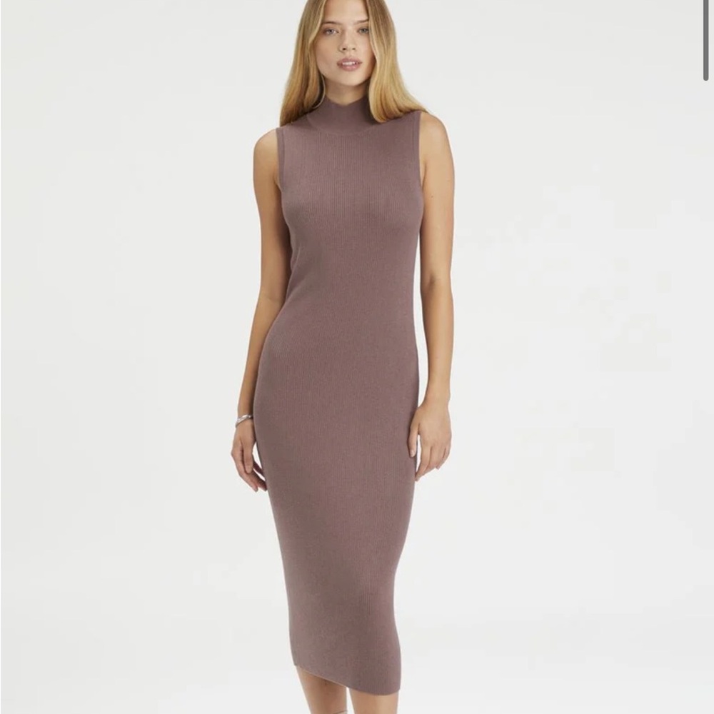 Sanctuary BE SMOOTH SWEATER DRESS IN HEATHER MINK